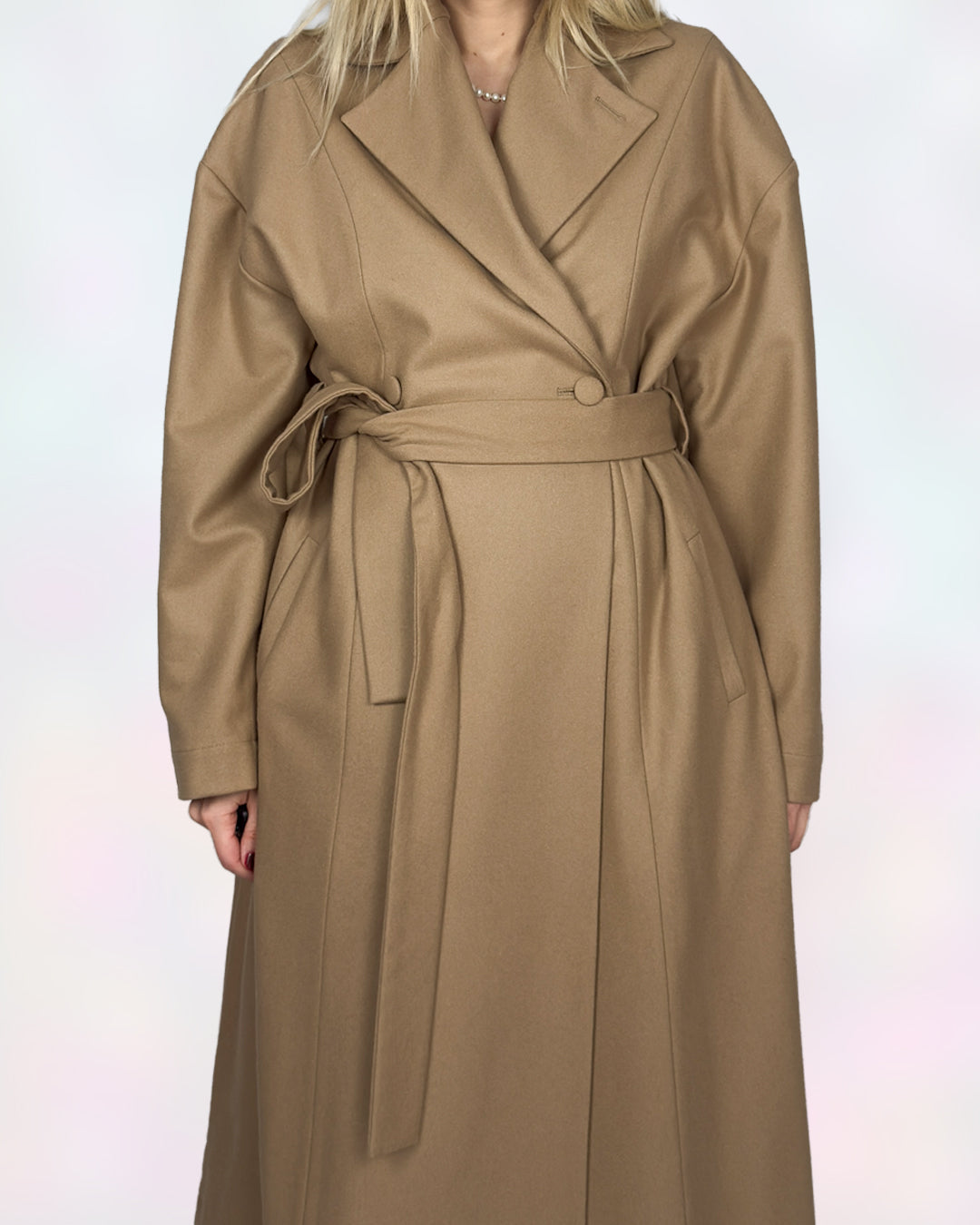 Płaszcz "Beige bloom"