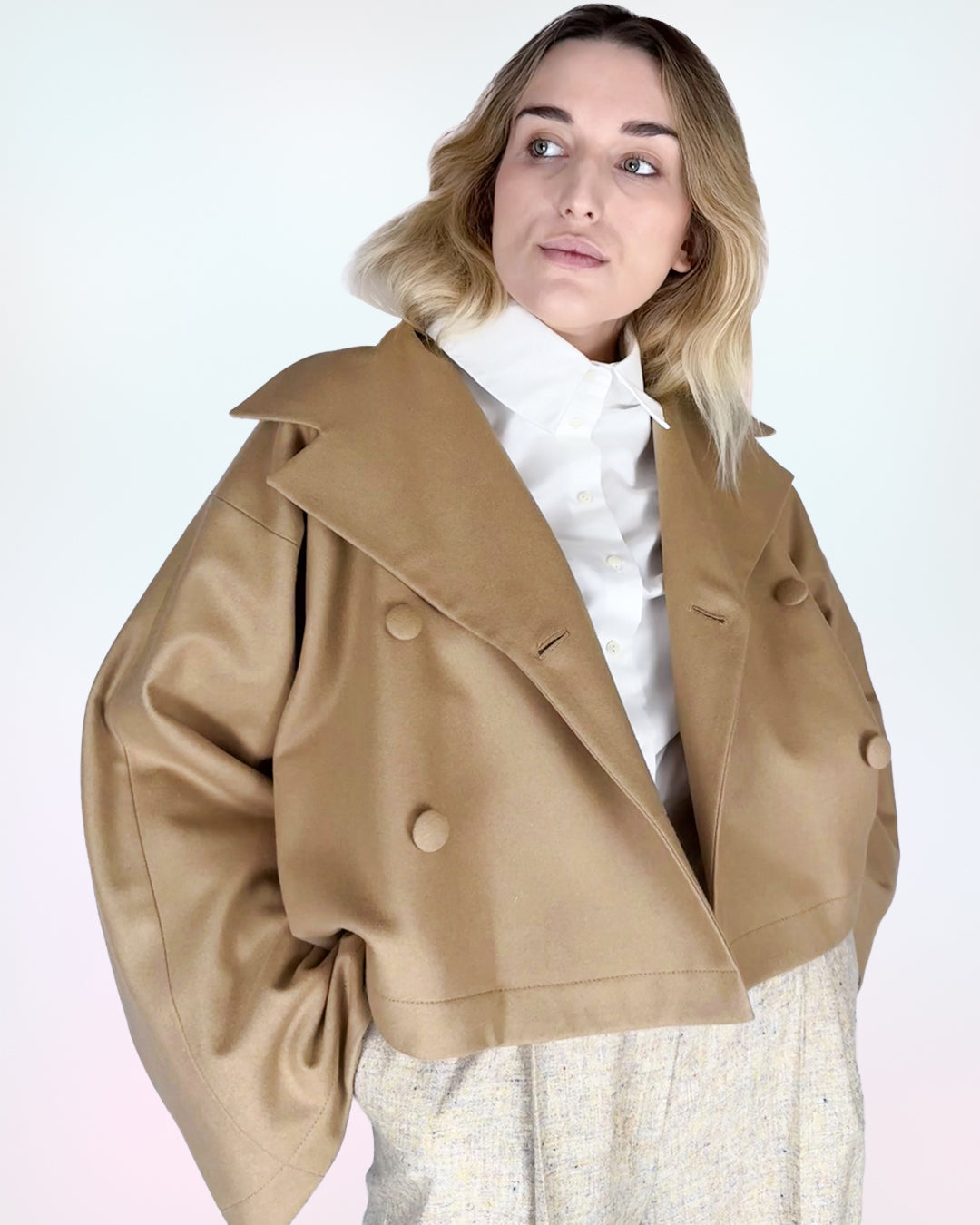 Kurtka "Beige Bloom"