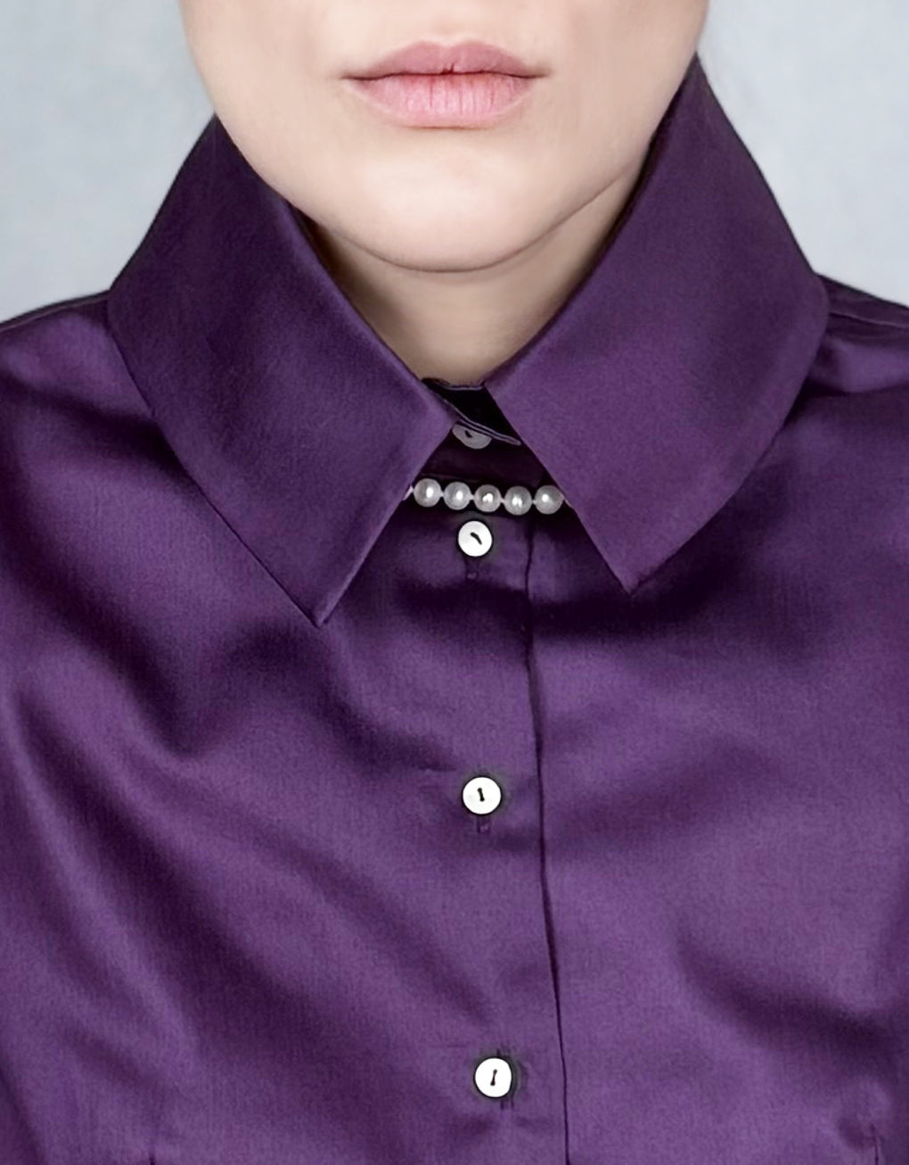 Koszula “Crème de Violette”- 100% włoska bawełna