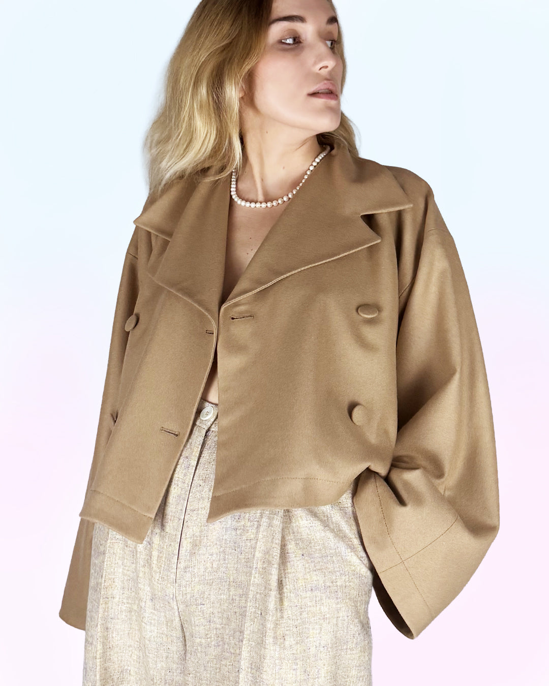 Kurtka "Beige Bloom"