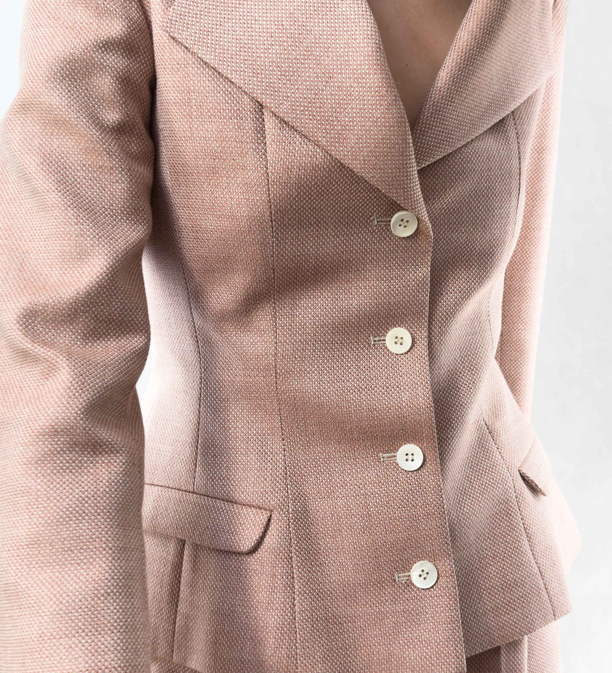 Blazer "Crème de Champagne Rosé" - 100% Italian wool