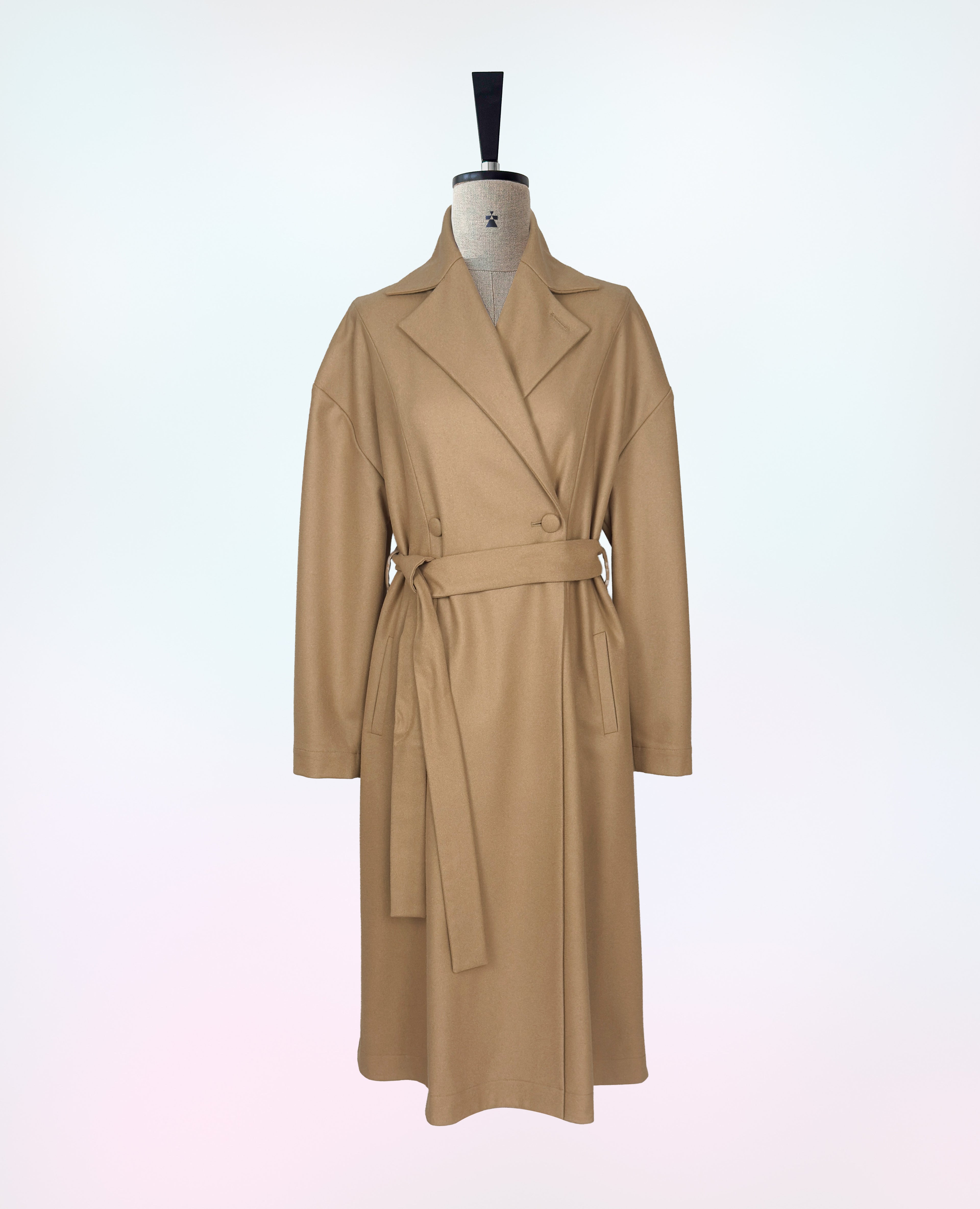 Płaszcz "Beige bloom"