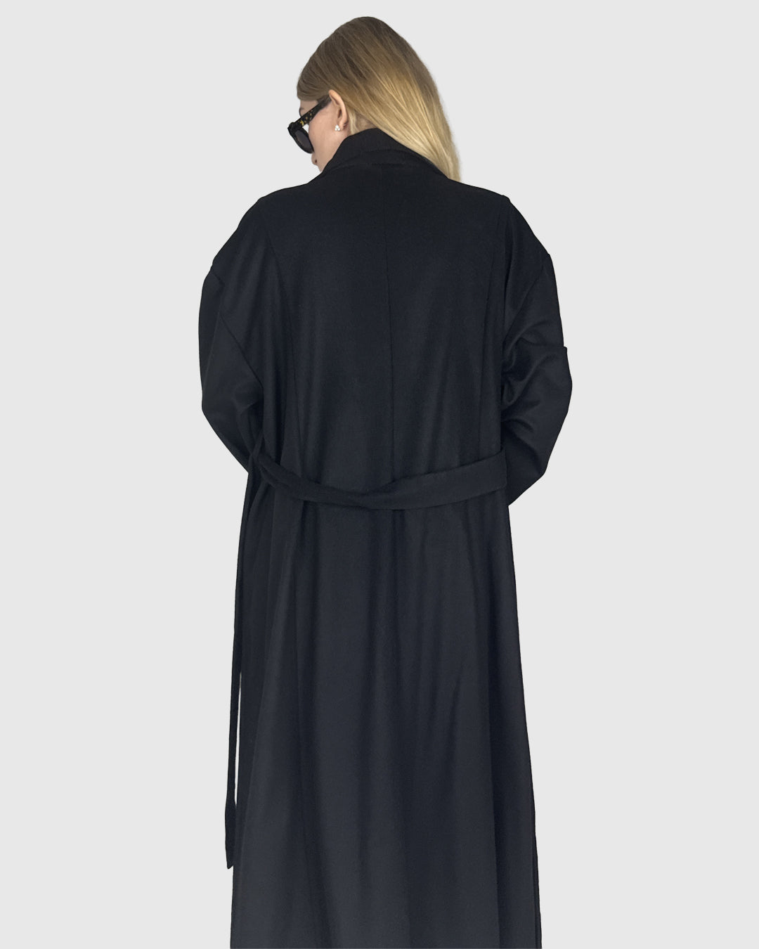 Płaszcz "Black Crow" - włoska wełna "baby wool"