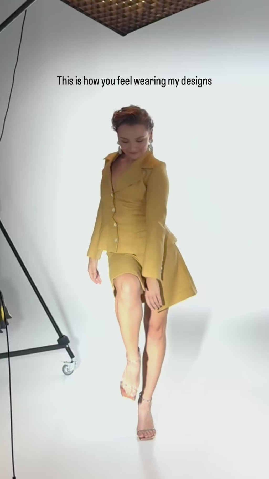 Spódnica “Crème de Mirabelle” - 100% włoska wełna