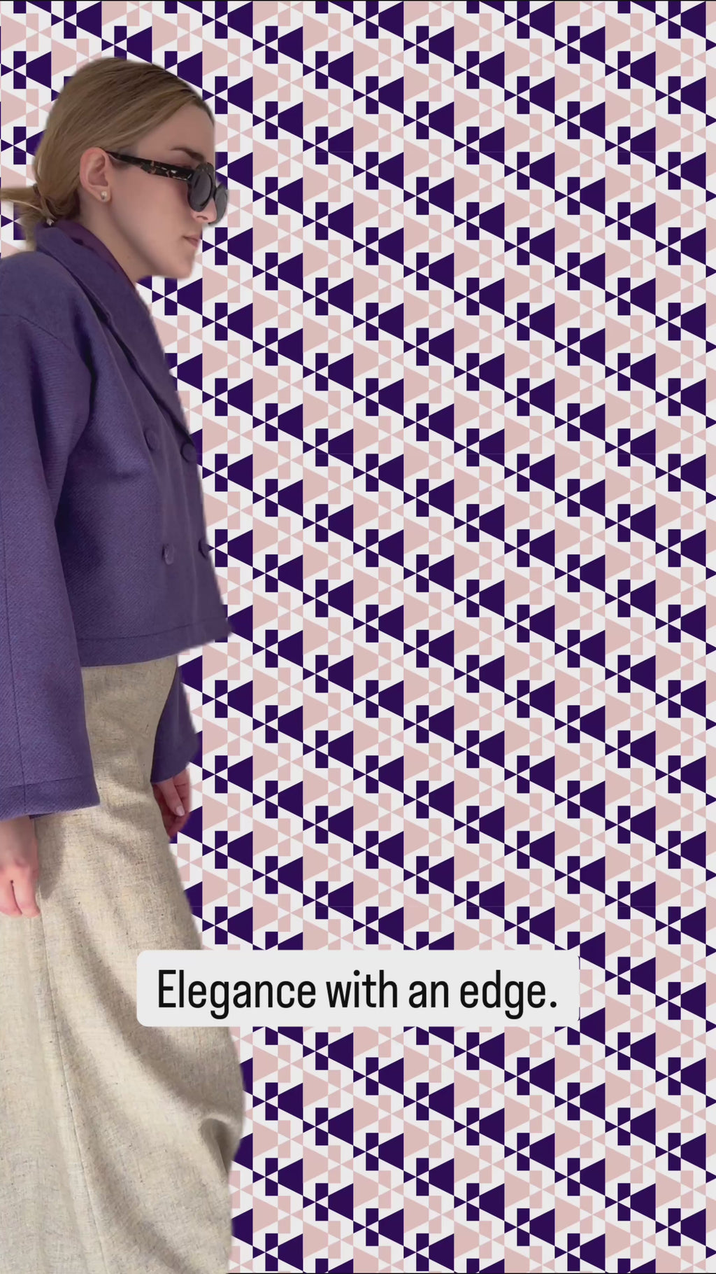 Jacket "Purple No°1" - 100% Italian wool