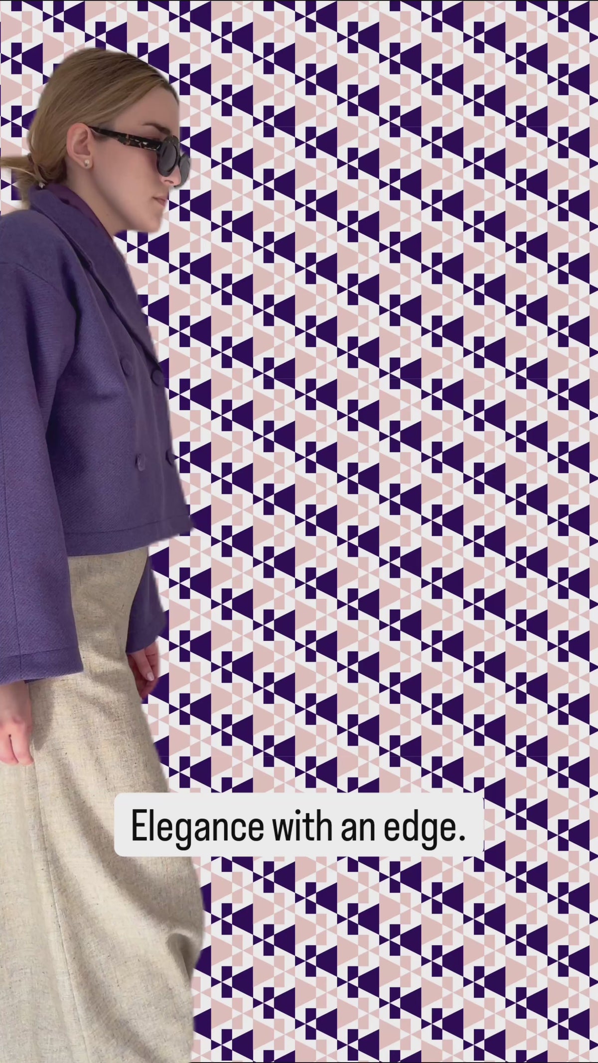 Jacket "Purple No°1" - 100% Italian wool