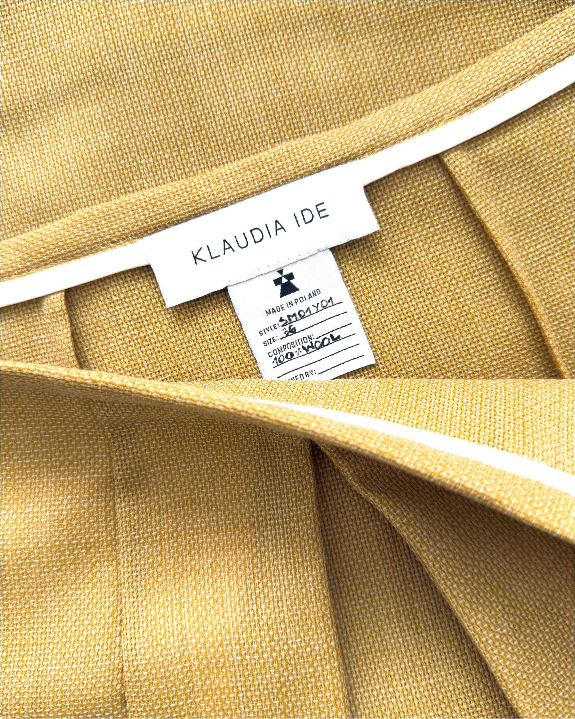 "Crème de Mirabelle" skirt - 100% Italian wool