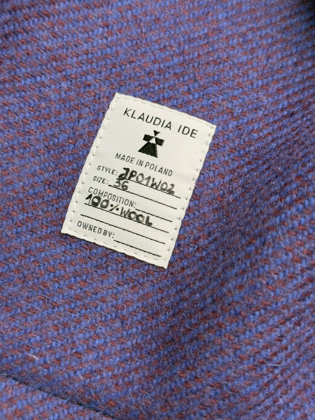 Jacket "Purple No°1" - 100% Italian wool
